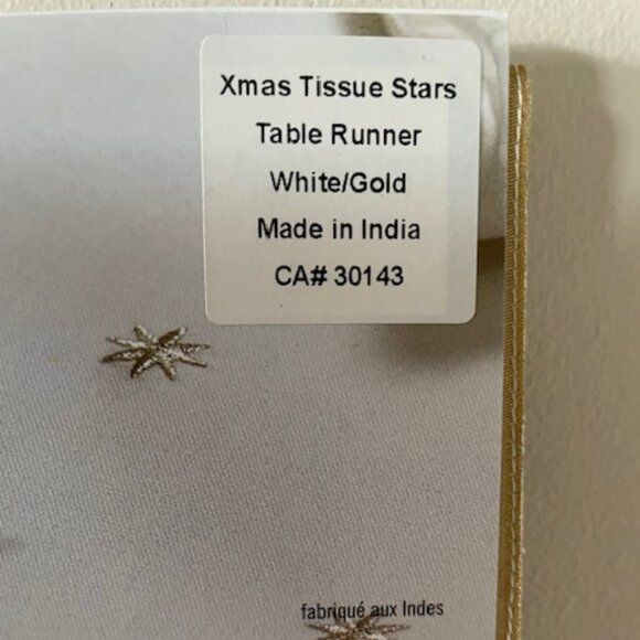 Harman Table Runner – Xmas Star  pattern 17”x72” NWT – mint condition - Picture 5 of 9